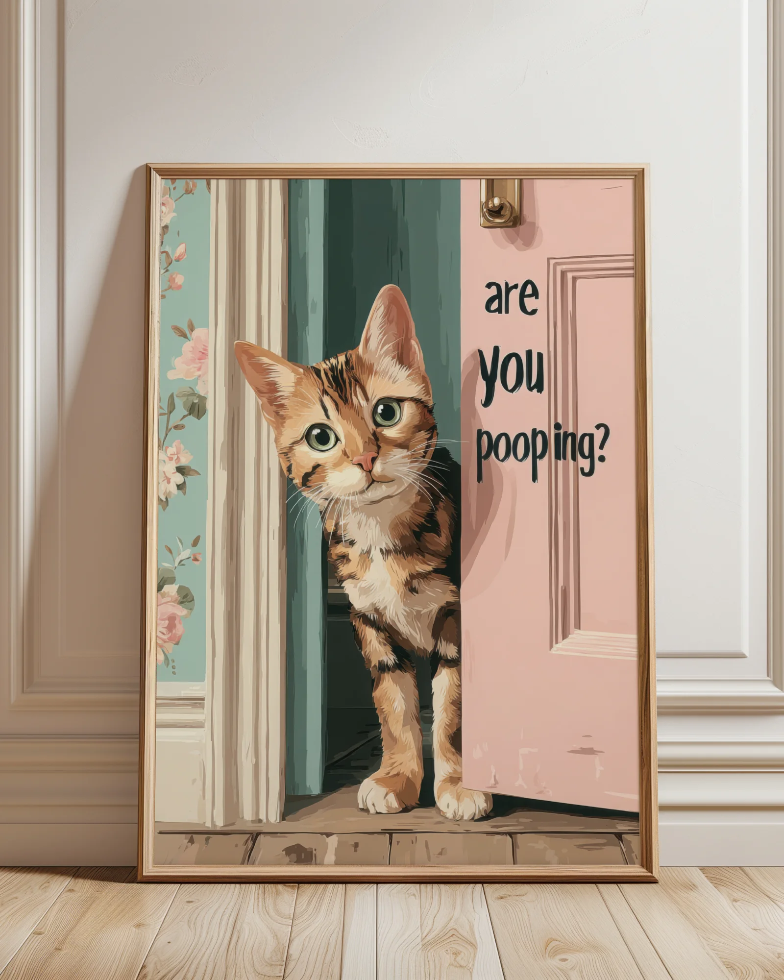 Are You Pooping Orange Tabby Cat