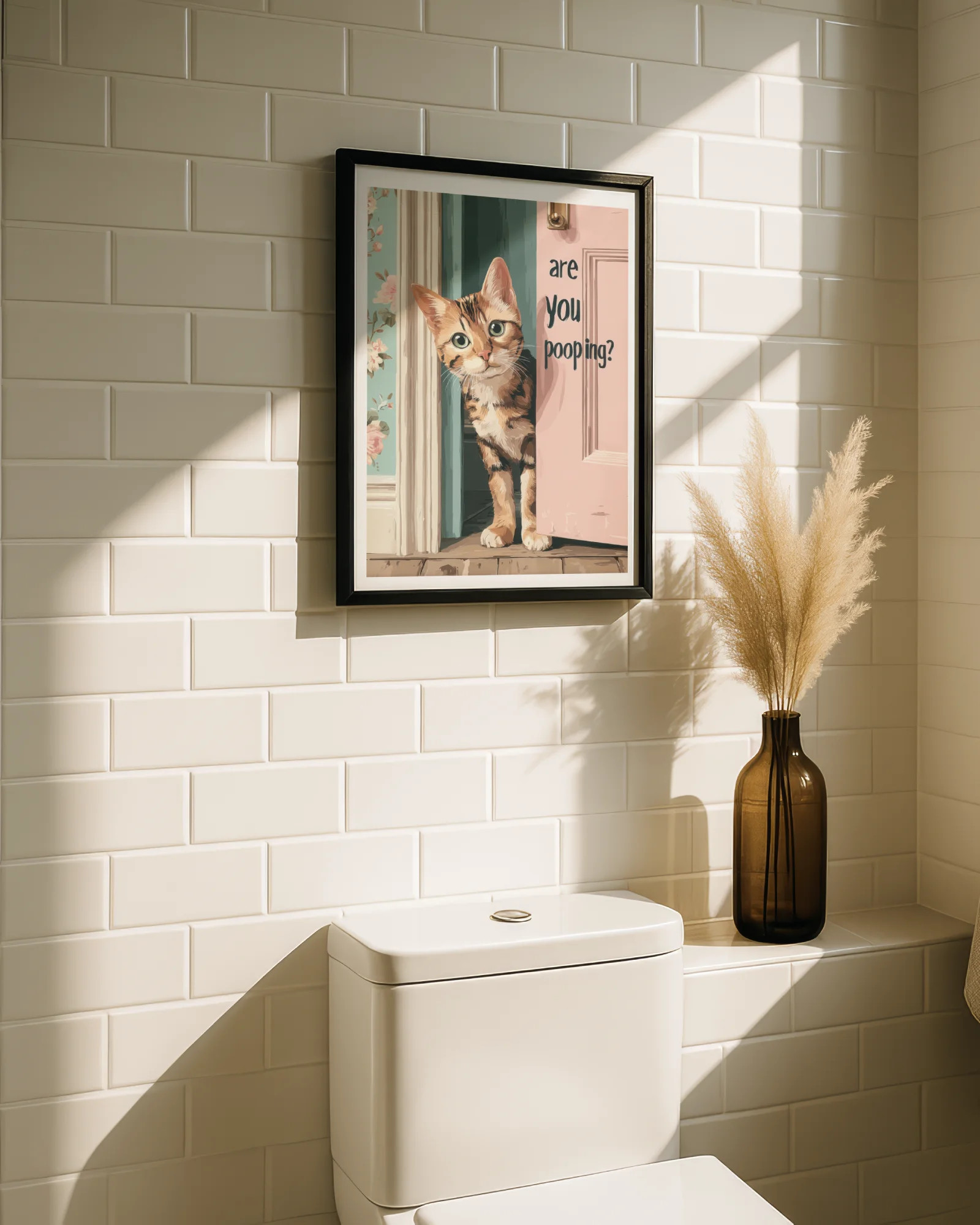 Are You Pooping Orange Tabby Cat