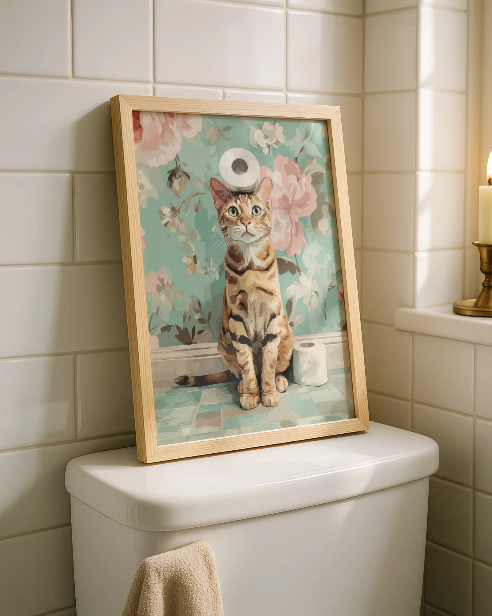 Orange Tabby Cat Toilet Paper