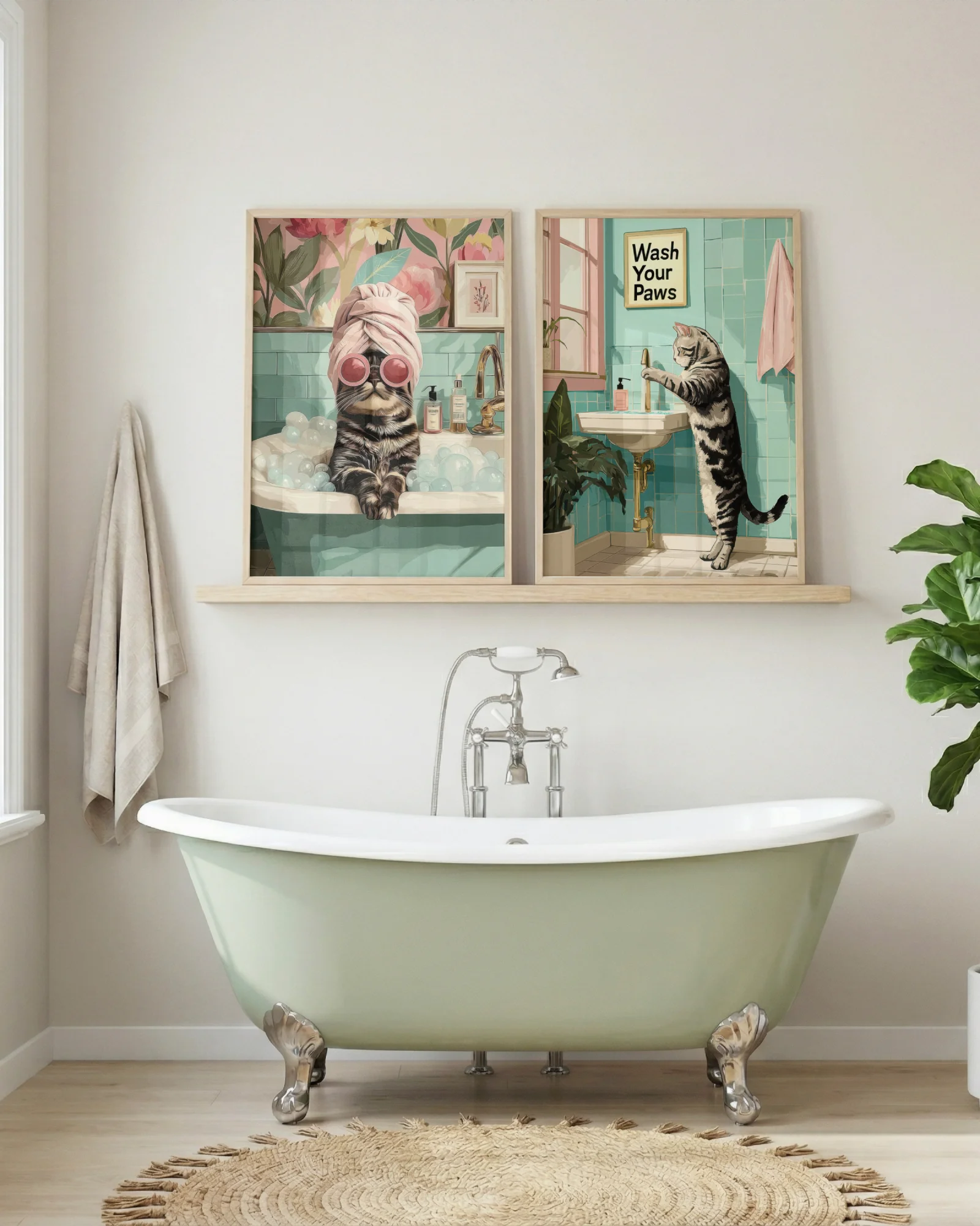 American Shorthair Cat Bathroom
