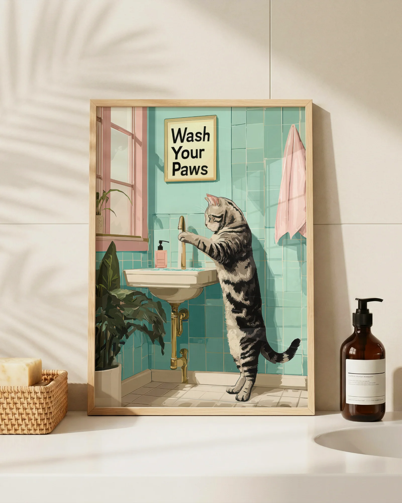 American Shorthair Cat Bathroom