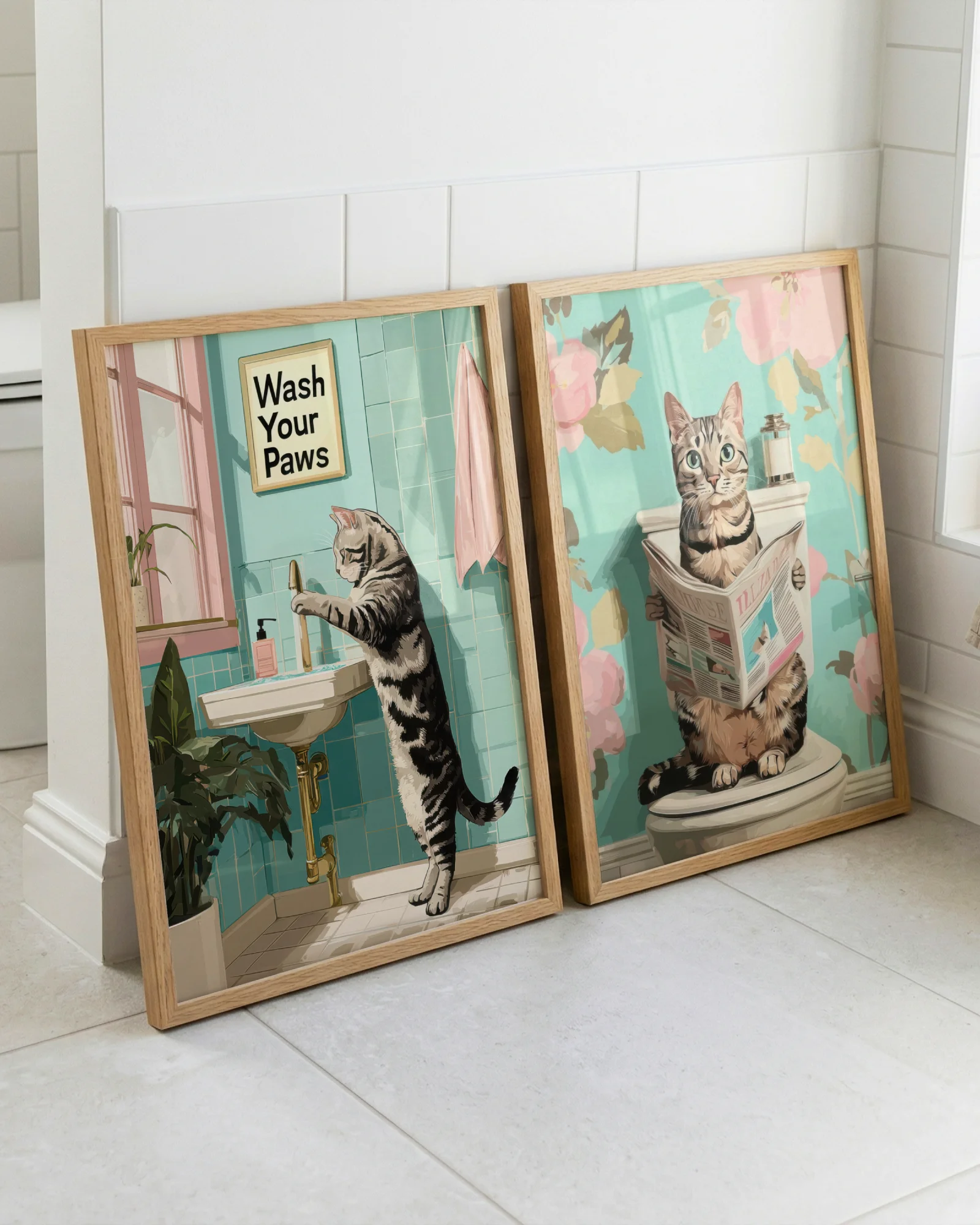 American Shorthair Cat Bathroom