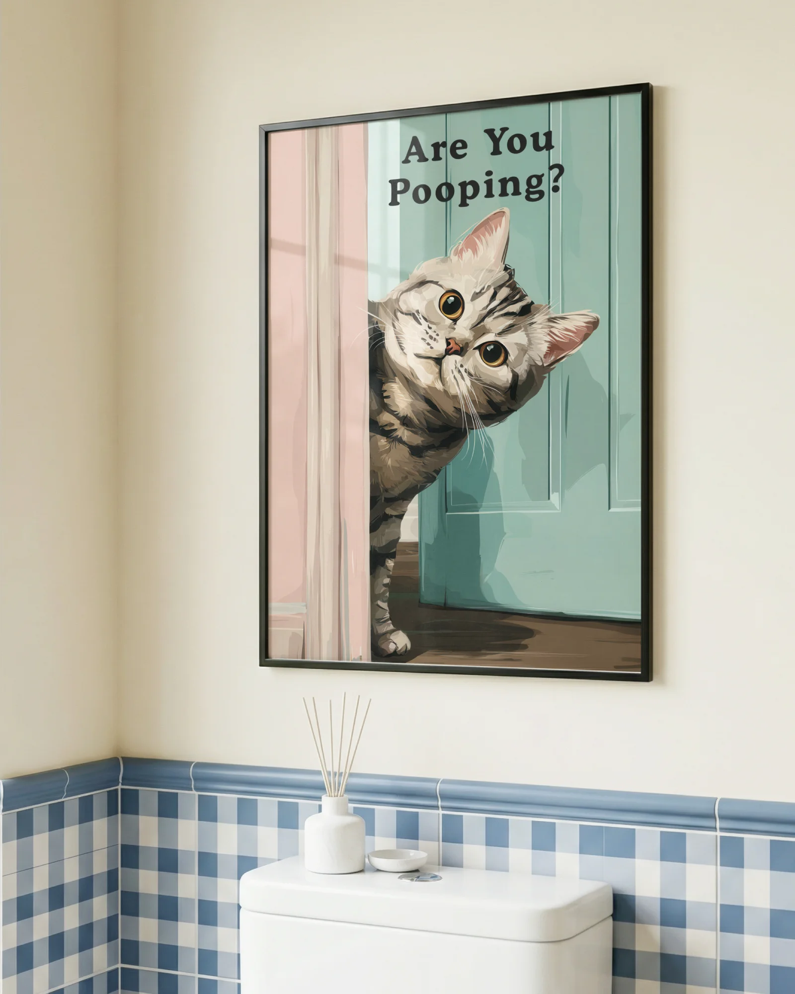 Are You Pooping American Shorthair Cat Printable Poster