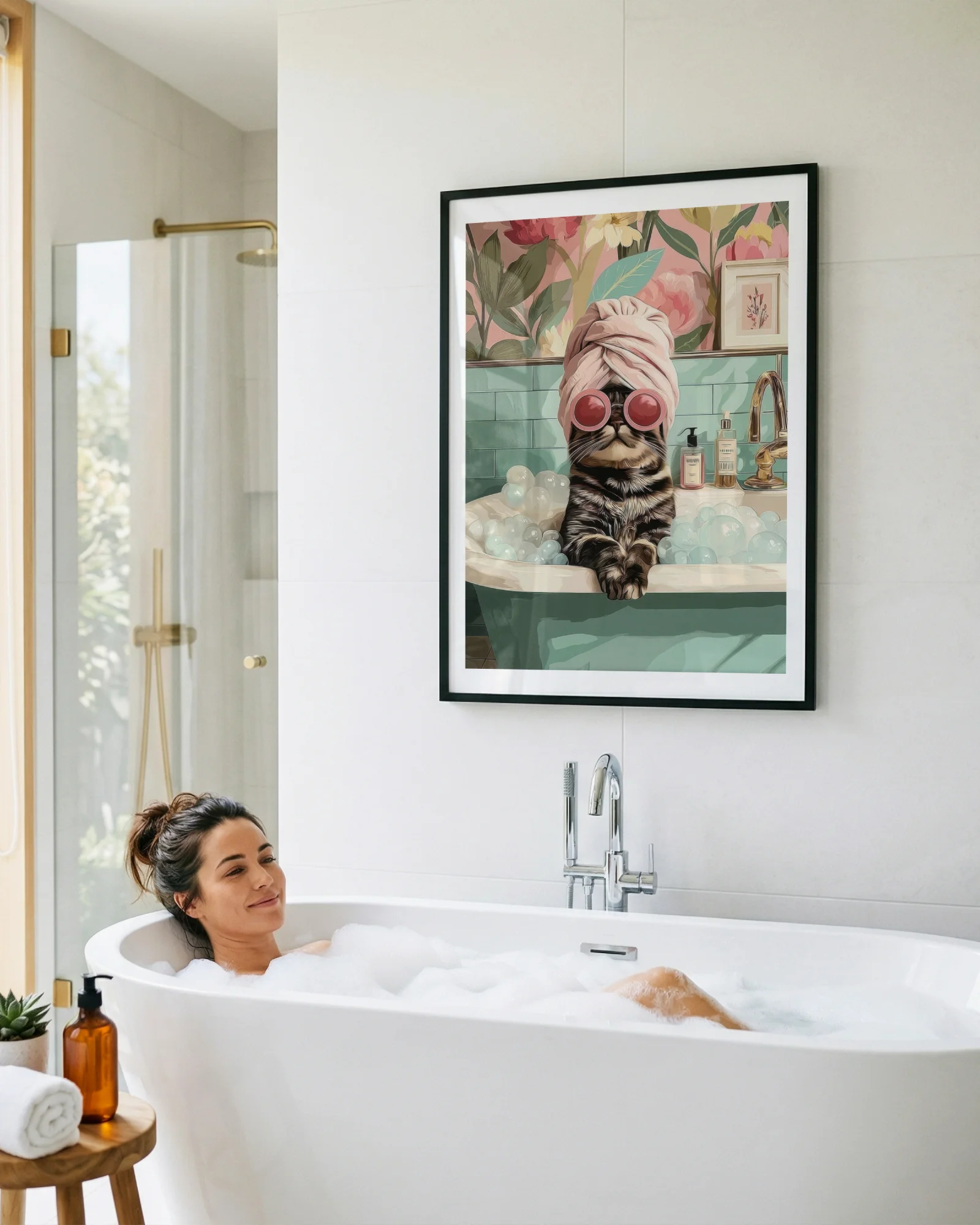 American Shorthair Cat Bathroom