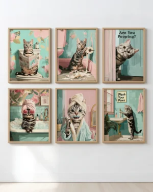 American Shorthair Cat Bathroom