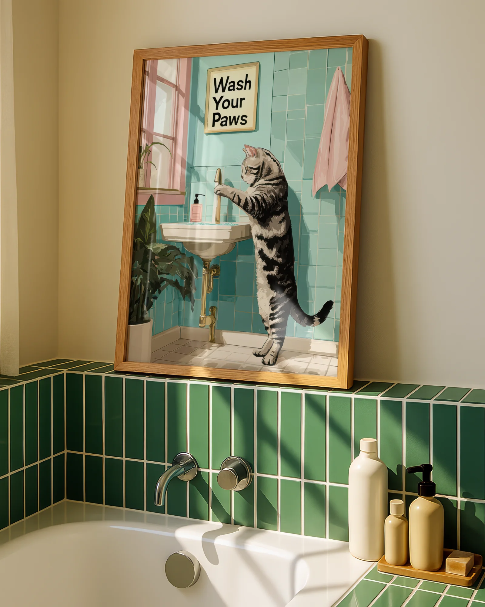 American Shorthair Cat Bathroom