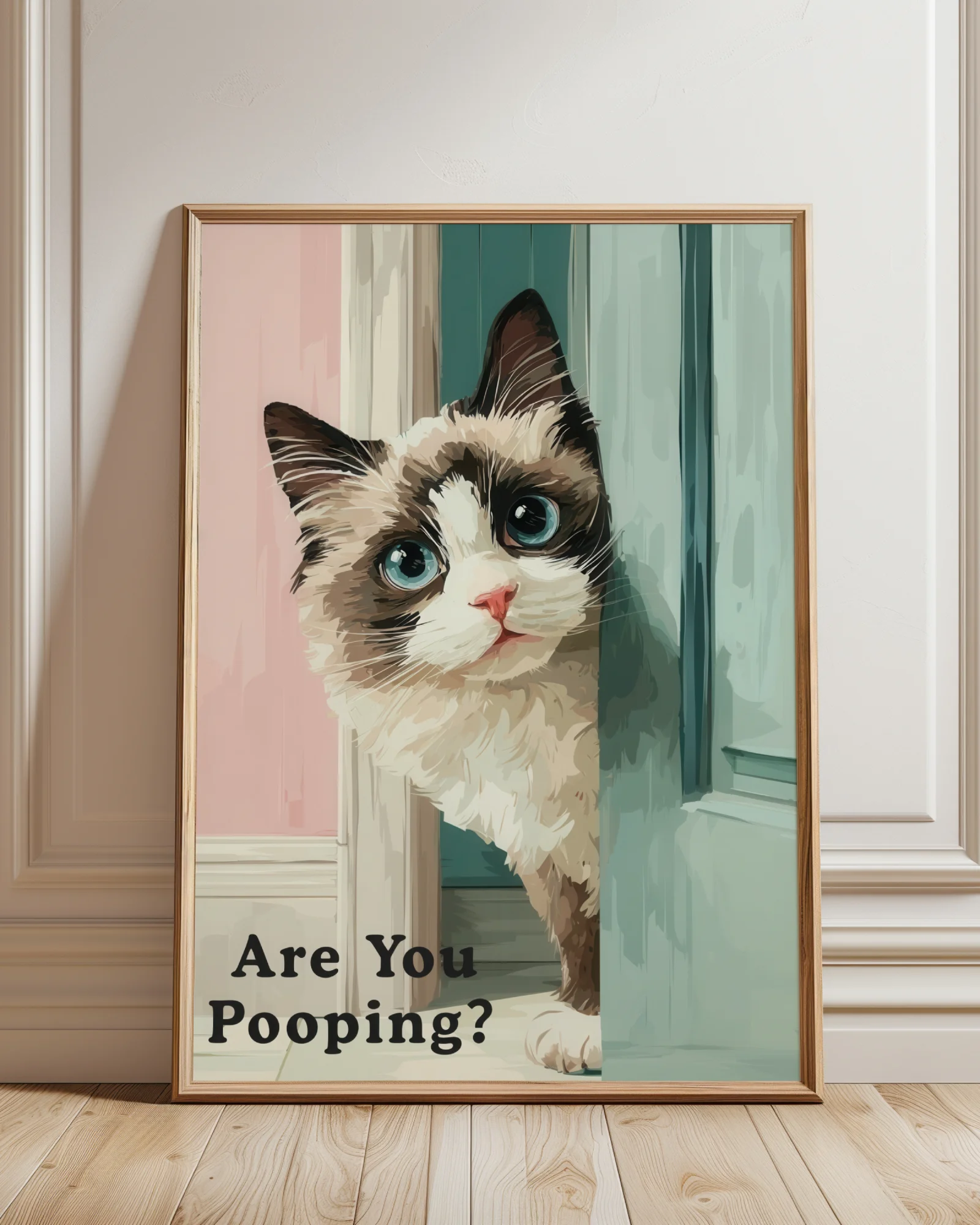 Are You Pooping Ragdoll Cat Printable Poster