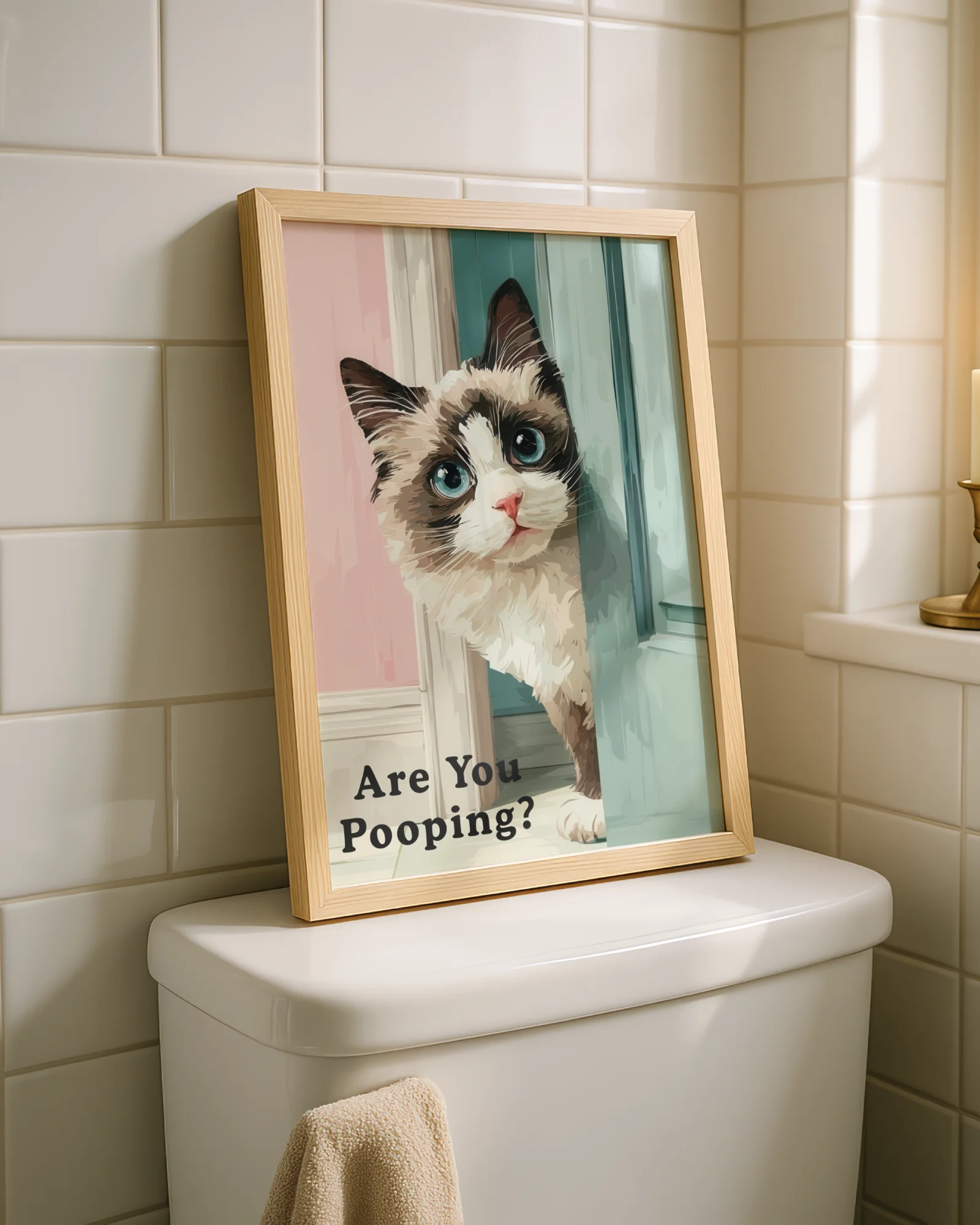Are You Pooping Ragdoll Cat Printable Poster