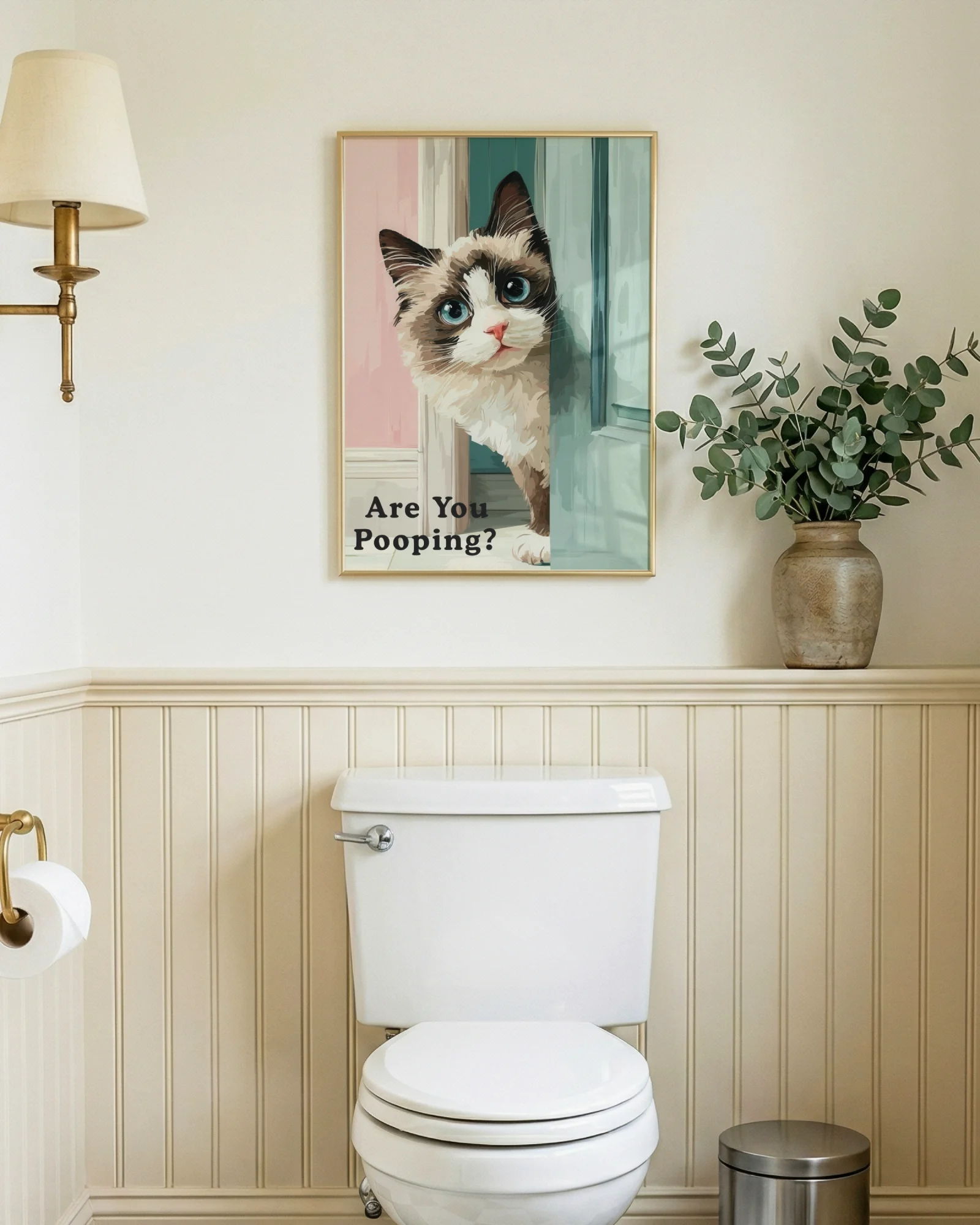 Are You Pooping Ragdoll Cat Printable Poster