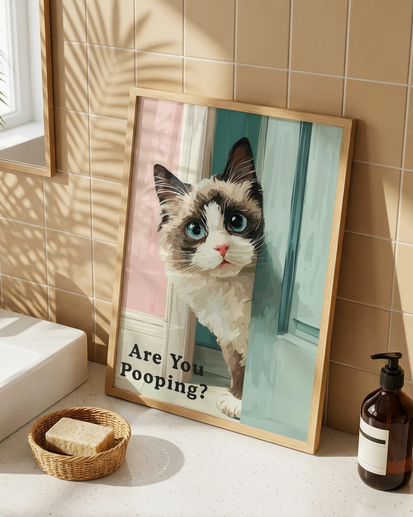 Are You Pooping Ragdoll Cat Printable Poster