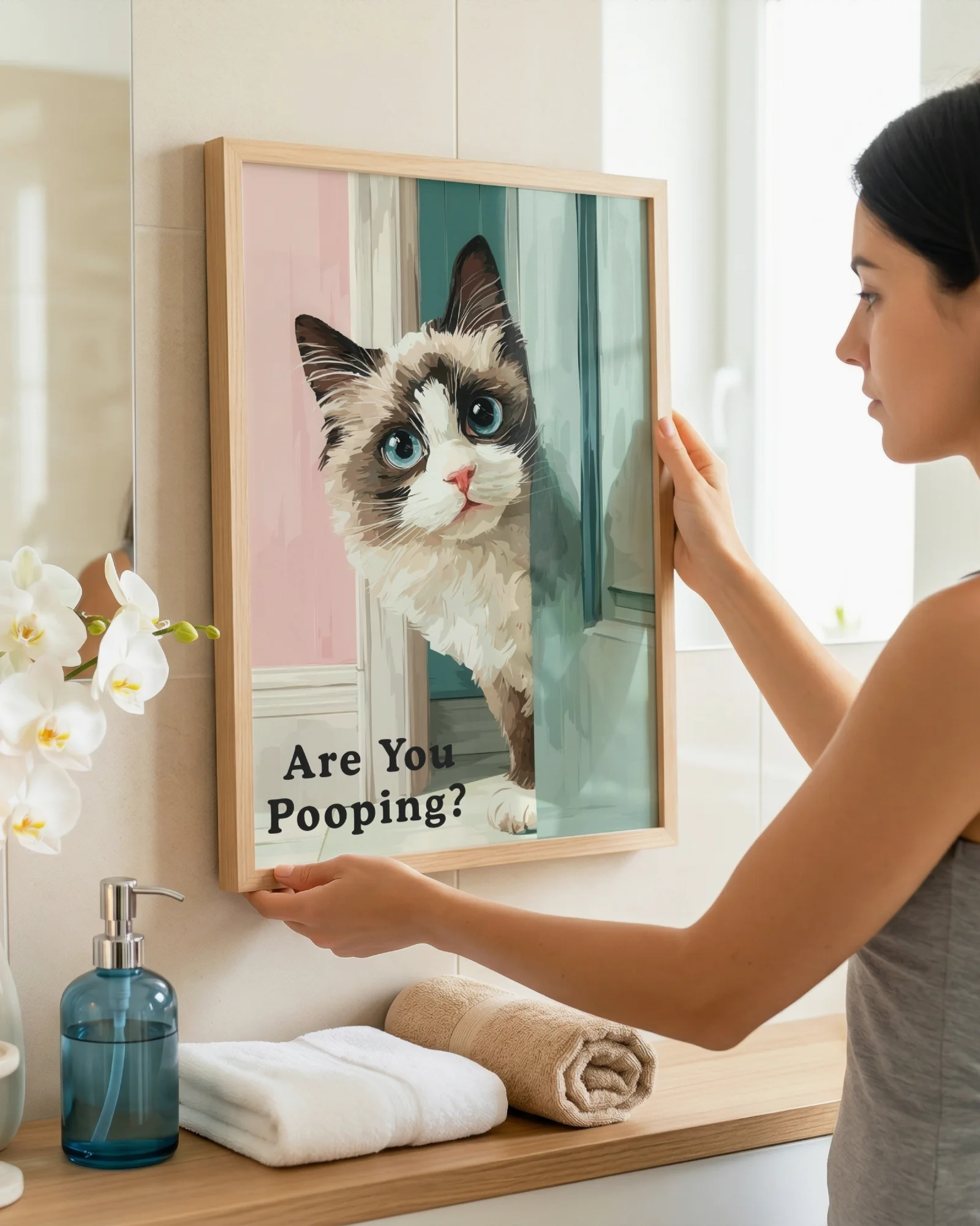 Are You Pooping Ragdoll Cat Printable Poster