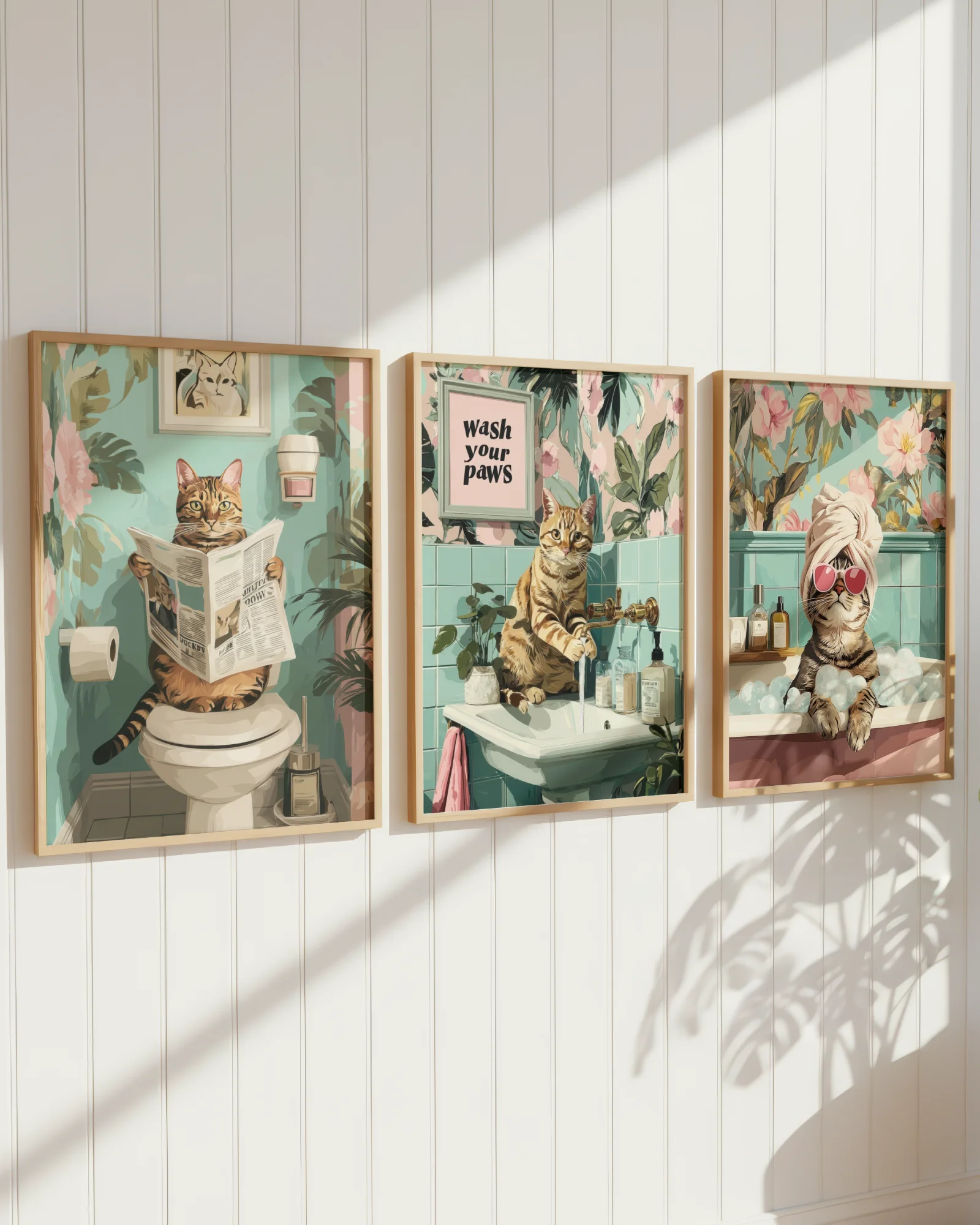 Orange Tabby Cat Bathroom