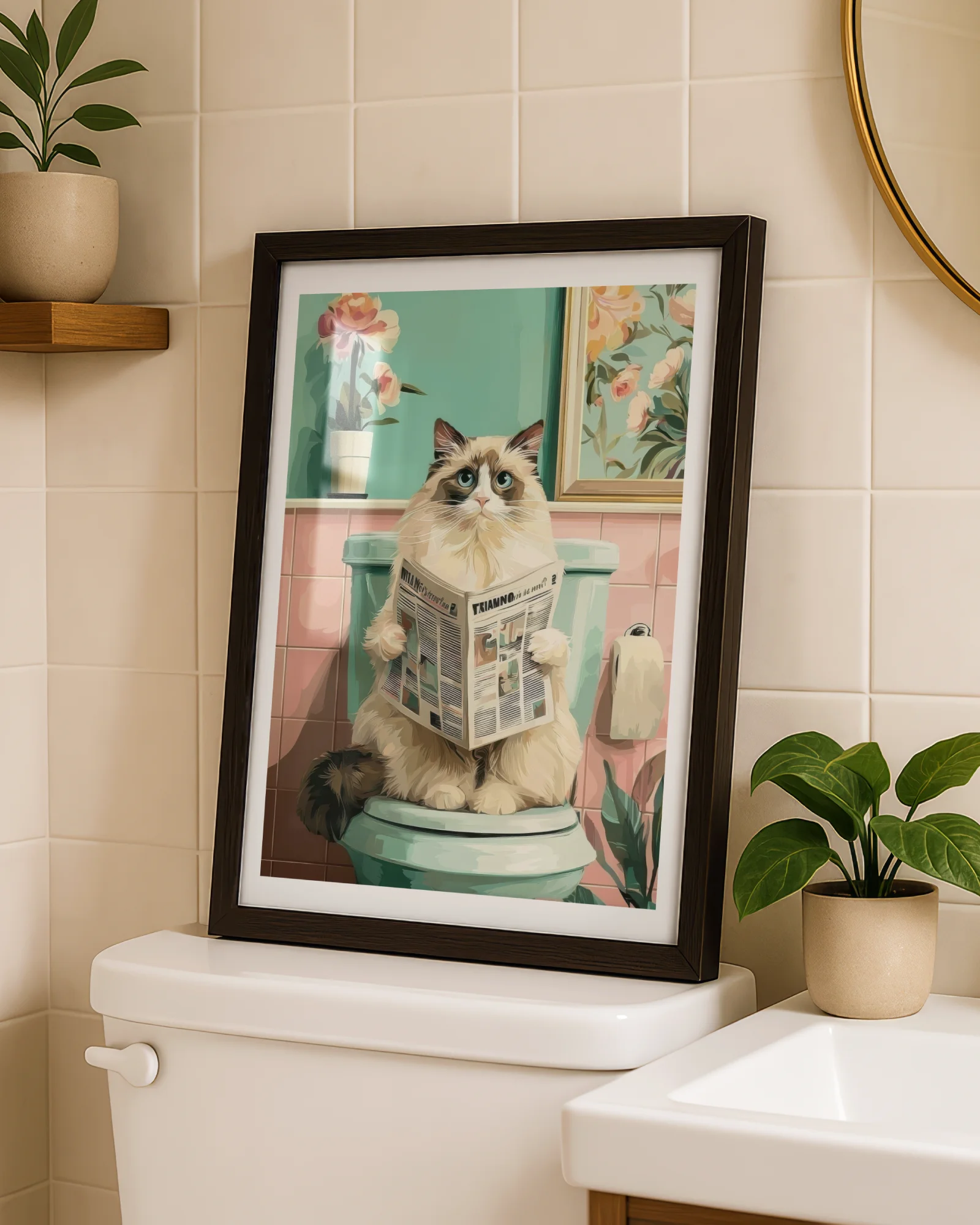 Ragdoll Cat Bathroom