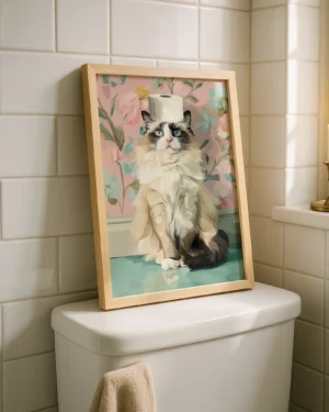 Ragdoll Cat Toilet Paper Printable Poster