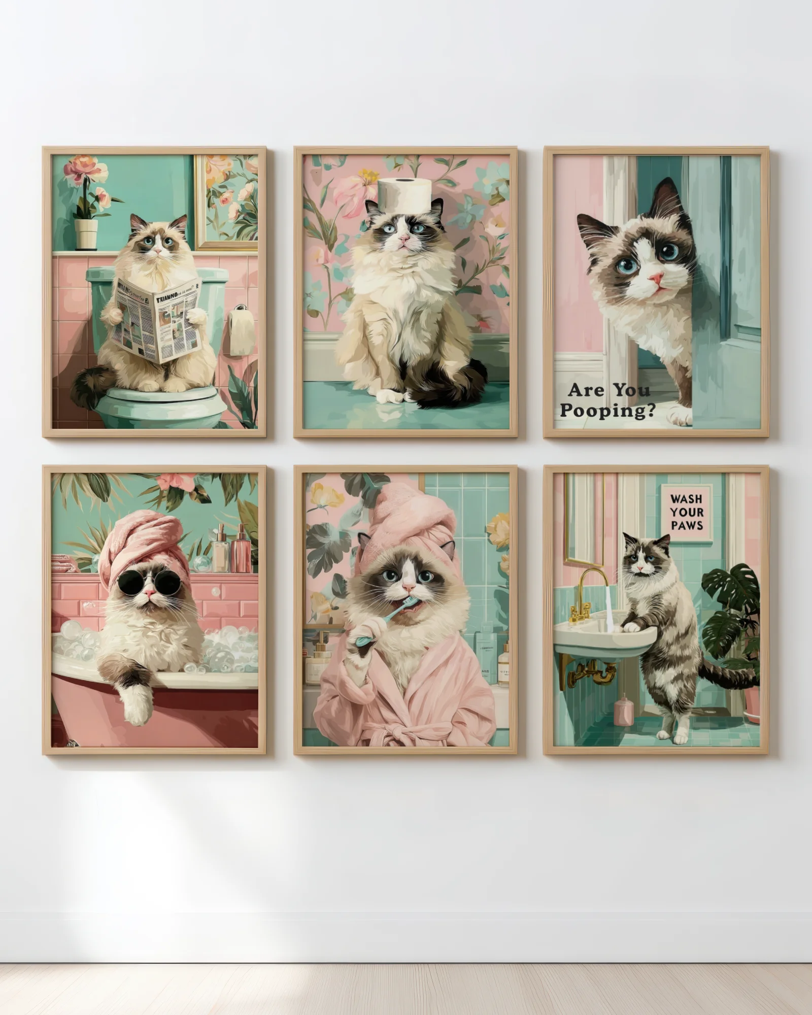 Ragdoll Cat Bathroom