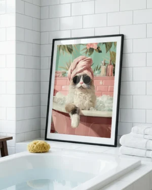 Ragdoll Cat Cat Funny Bathroom Printable Poster